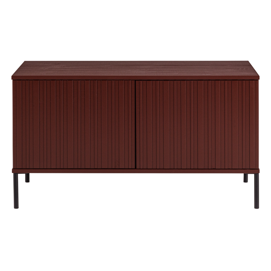 New gravure tv-meubel 100 cm grenen bordeauxrood