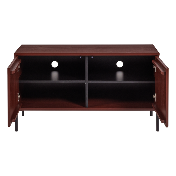 New gravure tv-meubel 100 cm grenen bordeauxrood