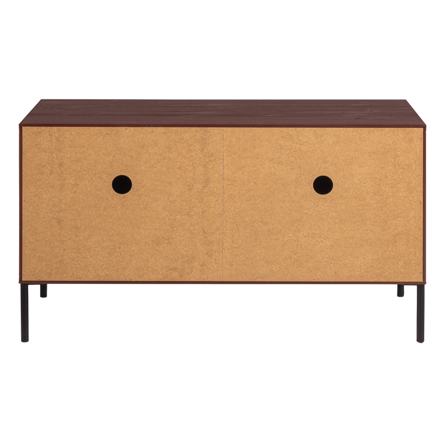 New gravure tv-meubel 100 cm grenen bordeauxrood