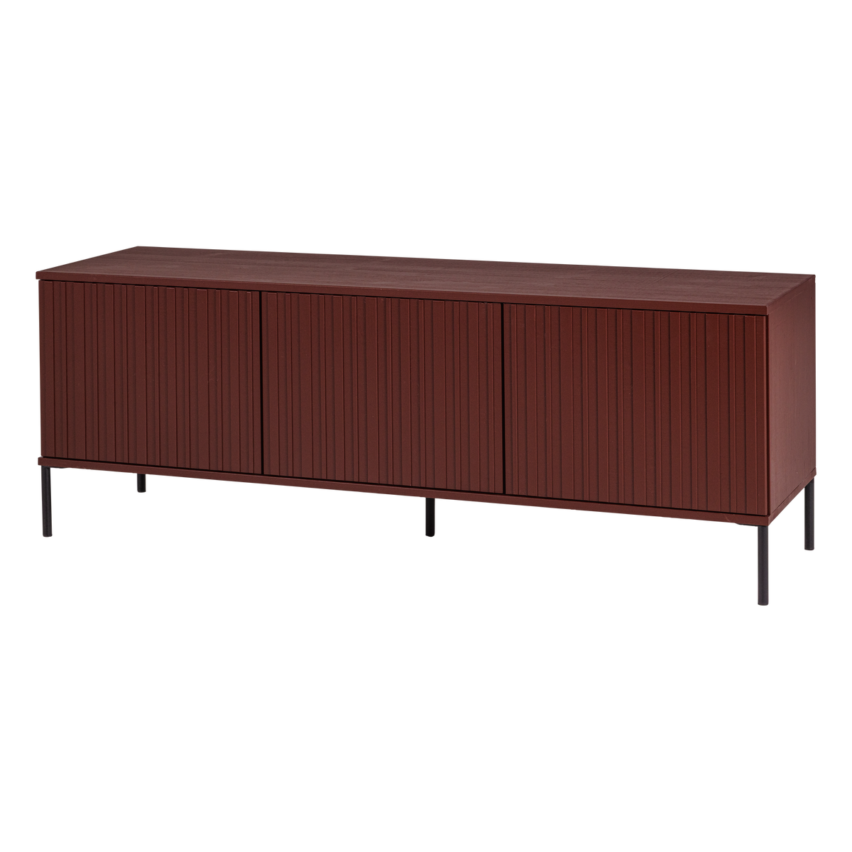 New gravure tv-meubel 150 cm grenen bordeauxrood