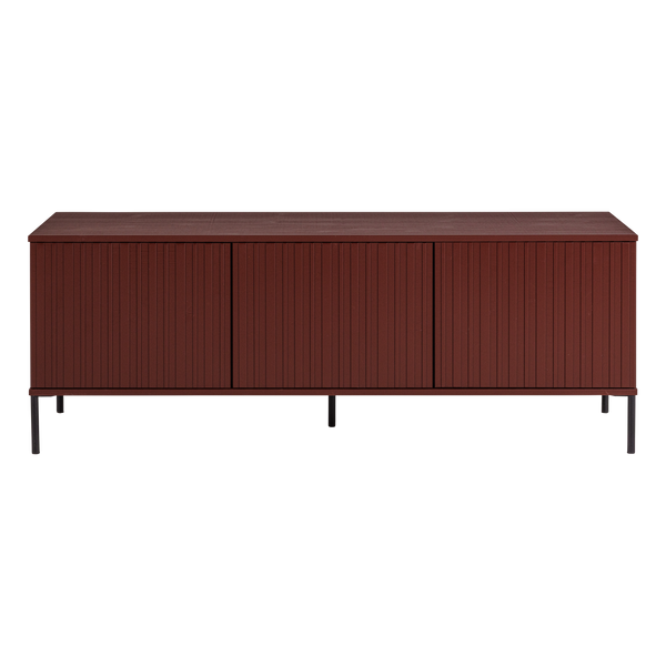 New gravure tv-meubel 150 cm grenen bordeauxrood