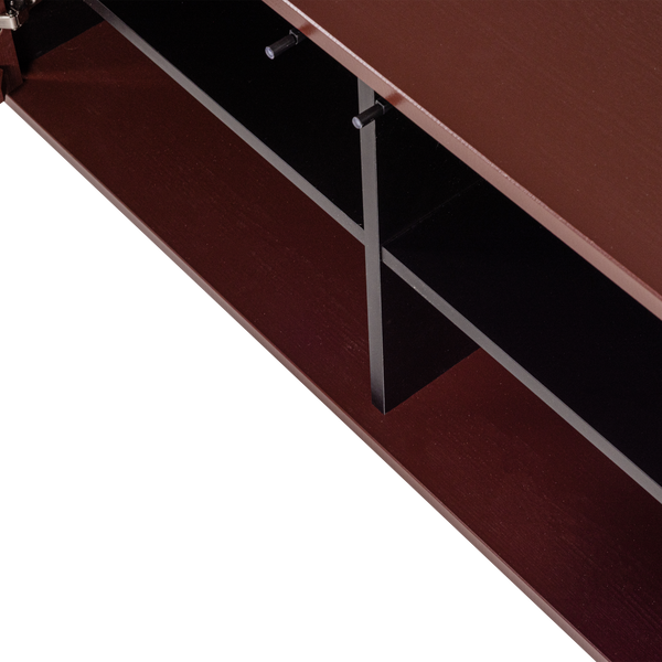 New gravure tv-meubel 150 cm grenen bordeauxrood