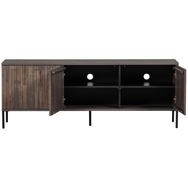 New gravure tv-meubel 150 cm essen fineer espresso [fsc]
