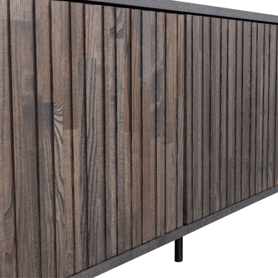 New gravure tv-meubel 150 cm essen fineer espresso [fsc]