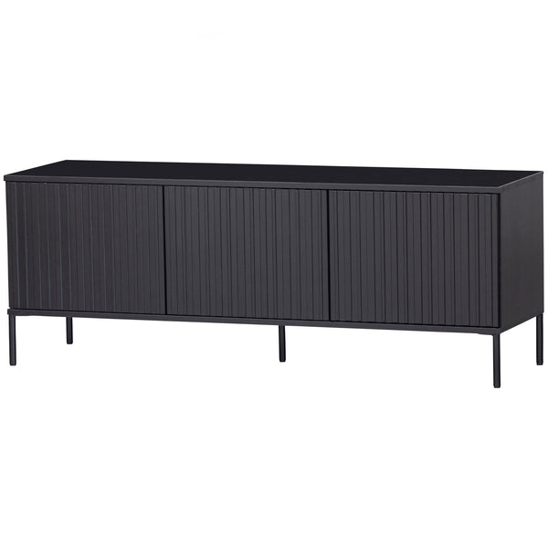 New gravure tv-meubel 150 cm grenen zwart