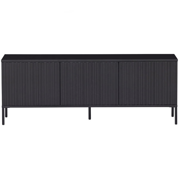 New gravure tv-meubel 150 cm grenen zwart
