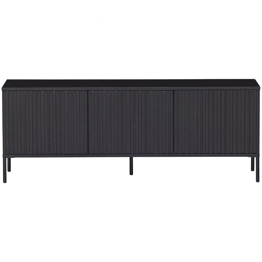 New gravure tv-meubel 150 cm grenen zwart