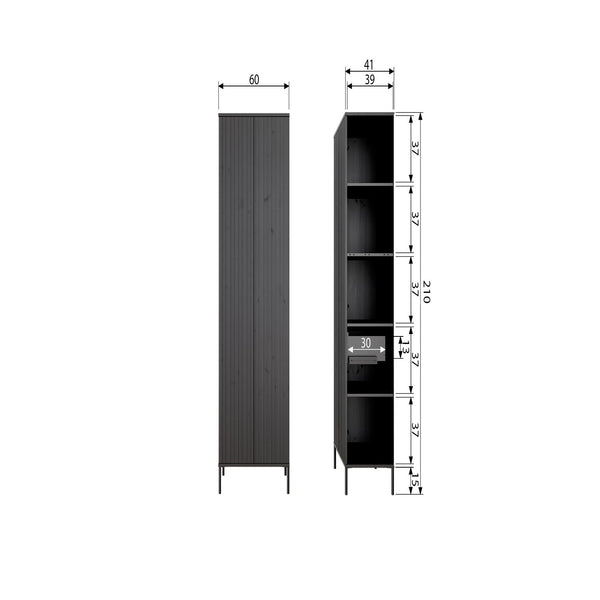 NEW GRAVURE HOGE KAST MET LADE GRENEN ZWART [fsc]
