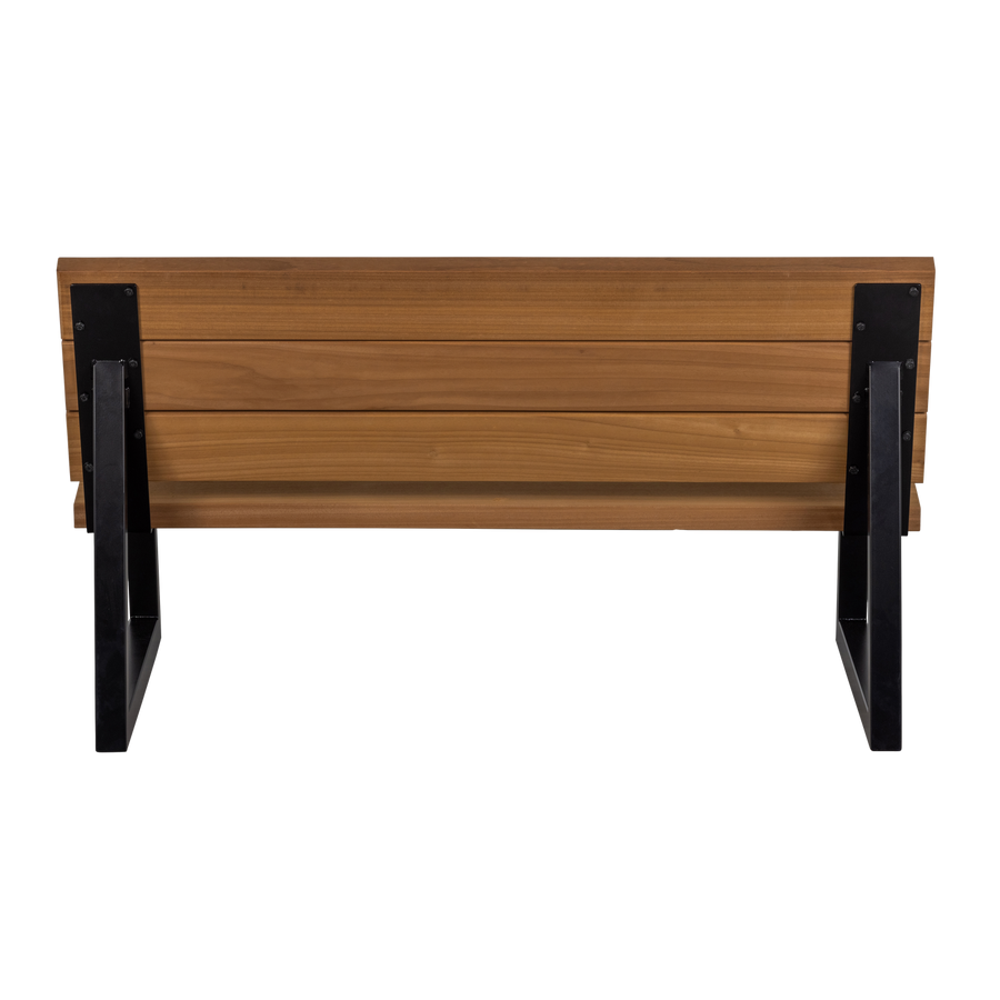 Banco tuinbank ayous hout/metaal naturel