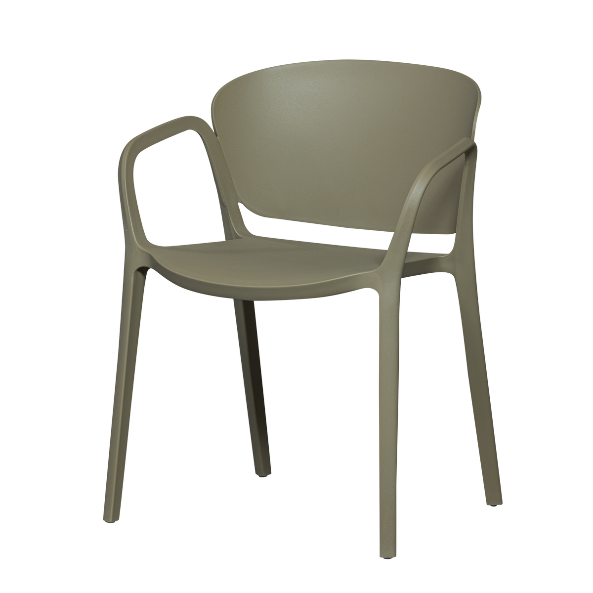 Bent tuinstoel kunststof groen - set van 2
