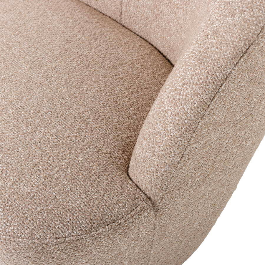 Serra draaifauteuil naturel melange