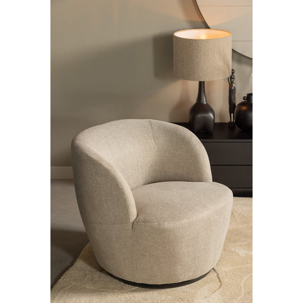 SERRA DRAAIFAUTEUIL GEWEVEN STOF ZAND