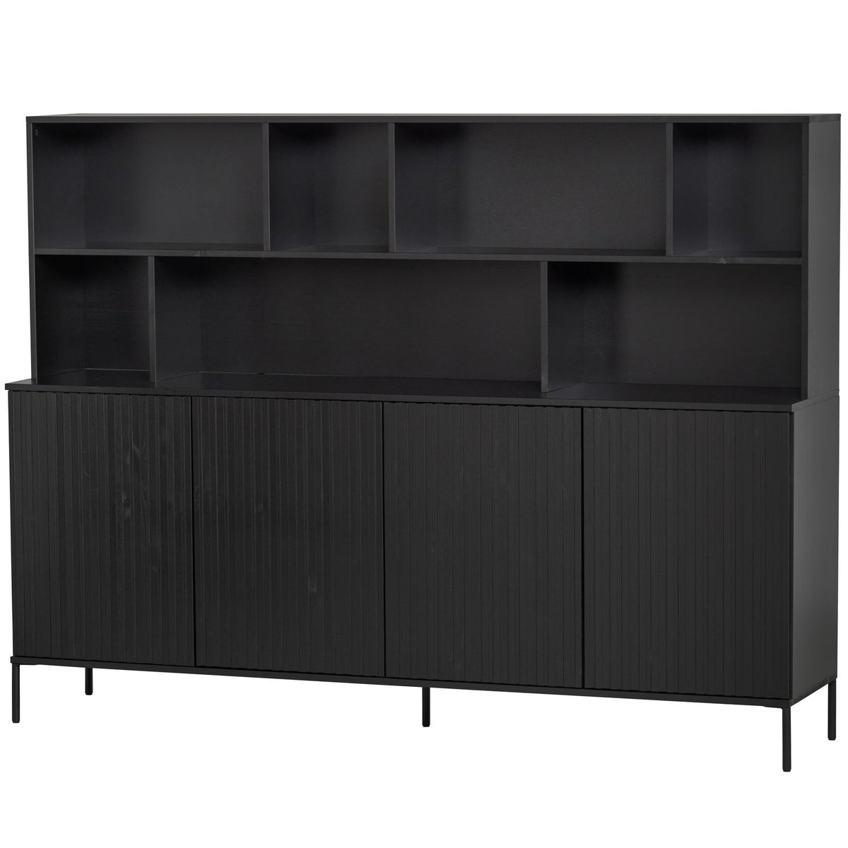 NEW GRAVURE WANDKAST GRENEN ZWART [fsc]