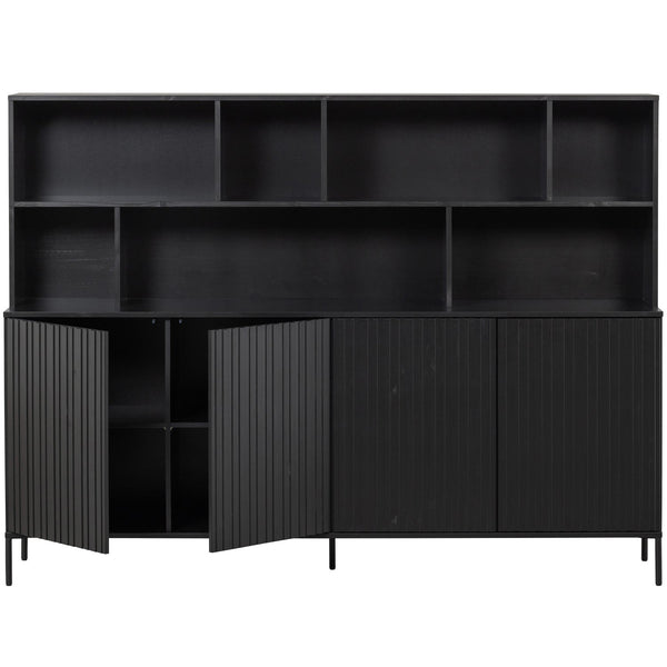 NEW GRAVURE WANDKAST GRENEN ZWART [fsc]