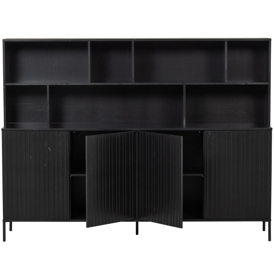 NEW GRAVURE WANDKAST GRENEN ZWART [fsc]