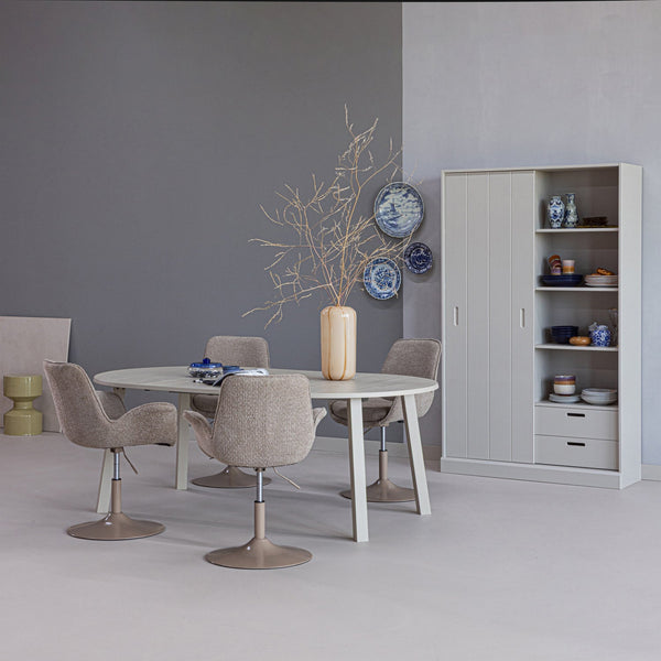 Mila schuifdeurkast grenen dust [fsc]