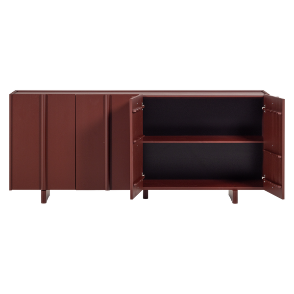 BASU DRESSOIR GRENEN BORDEAUXROOD [fsc]