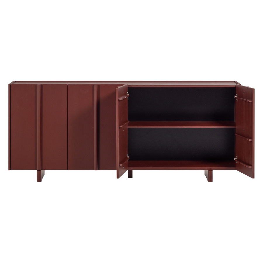 BASU DRESSOIR GRENEN BORDEAUXROOD [fsc]