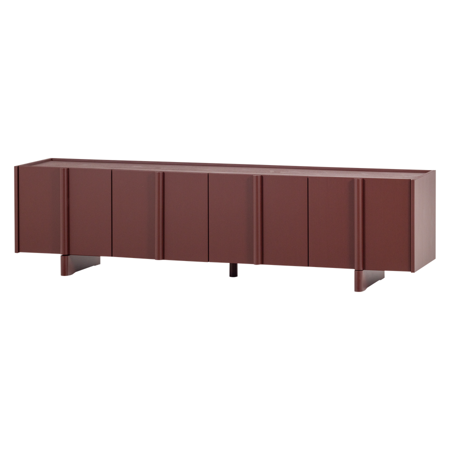 BASU TV MEUBEL 200 CM GRENEN BORDEAUXROOD [fsc]