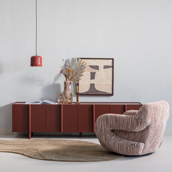 BASU TV MEUBEL 200 CM GRENEN BORDEAUXROOD [fsc]