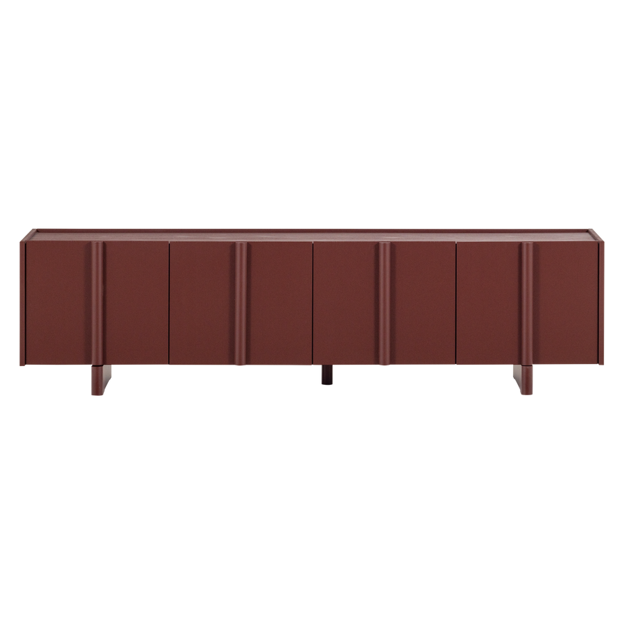 BASU TV MEUBEL 200 CM GRENEN BORDEAUXROOD [fsc]
