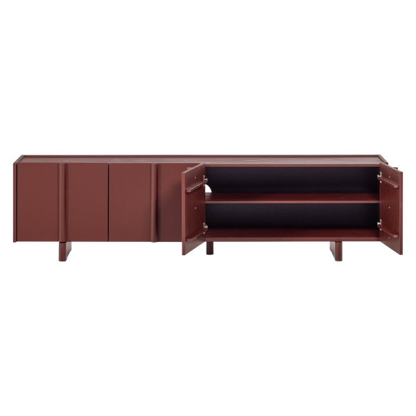 BASU TV MEUBEL 200 CM GRENEN BORDEAUXROOD [fsc]