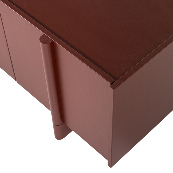 BASU TV MEUBEL 200 CM GRENEN BORDEAUXROOD [fsc]