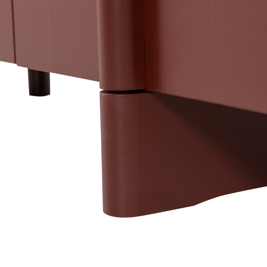BASU TV MEUBEL 200 CM GRENEN BORDEAUXROOD [fsc]