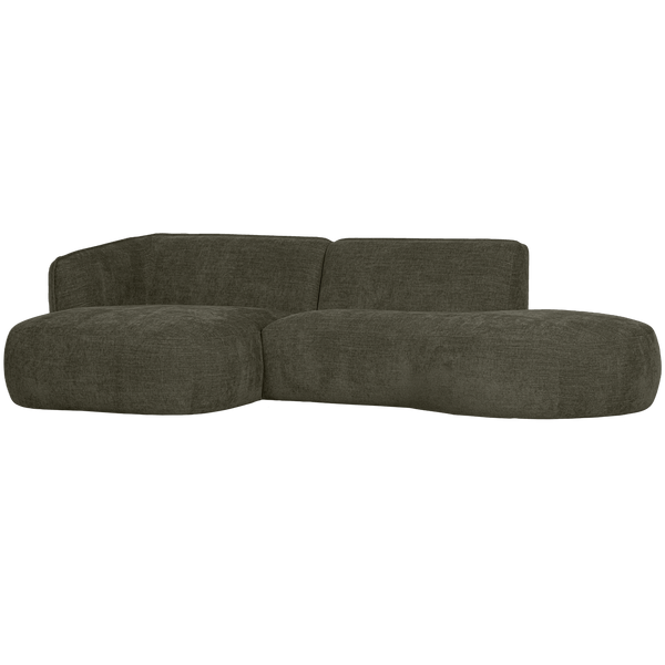 POLLY CHAISE LONGUE LINKS WARM GROEN