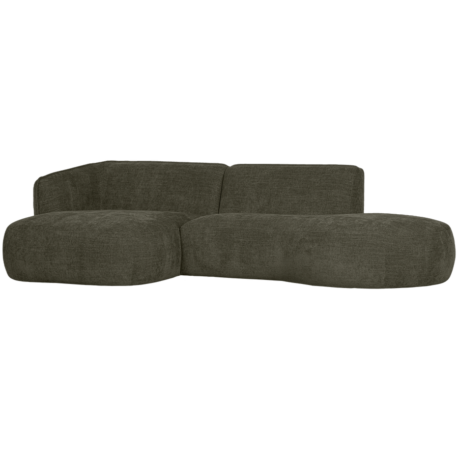POLLY CHAISE LONGUE LINKS WARM GROEN
