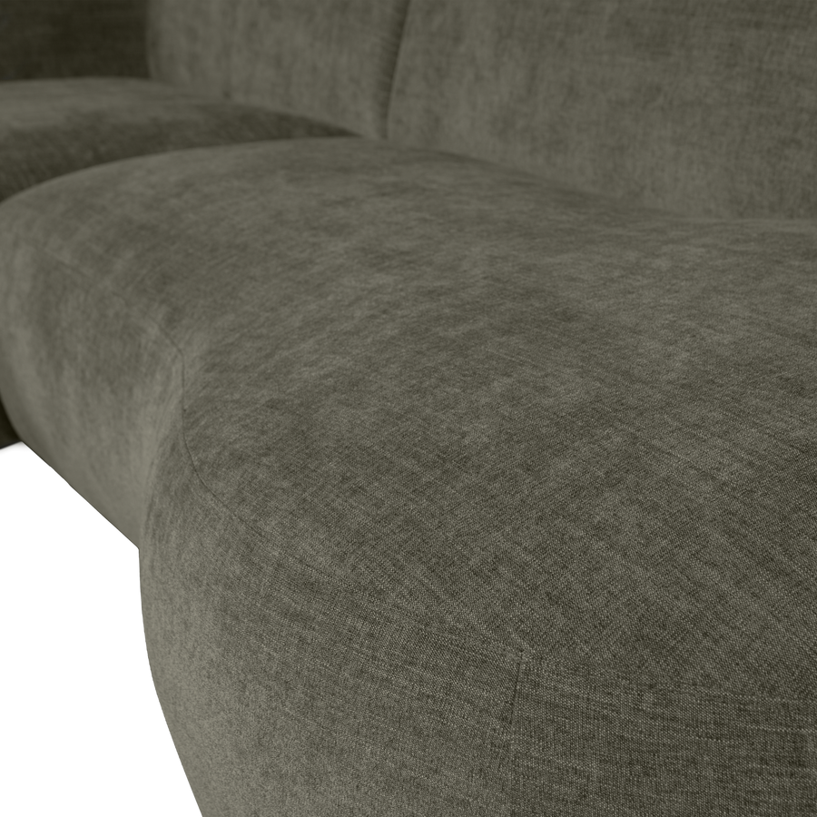 POLLY CHAISE LONGUE LINKS WARM GROEN