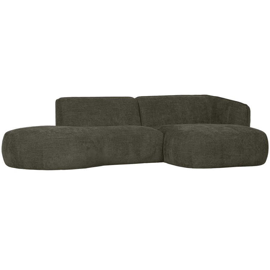POLLY CHAISE LONGUE RECHTS WARM GROEN