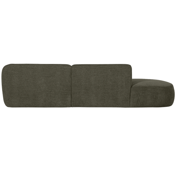 POLLY CHAISE LONGUE RECHTS WARM GROEN