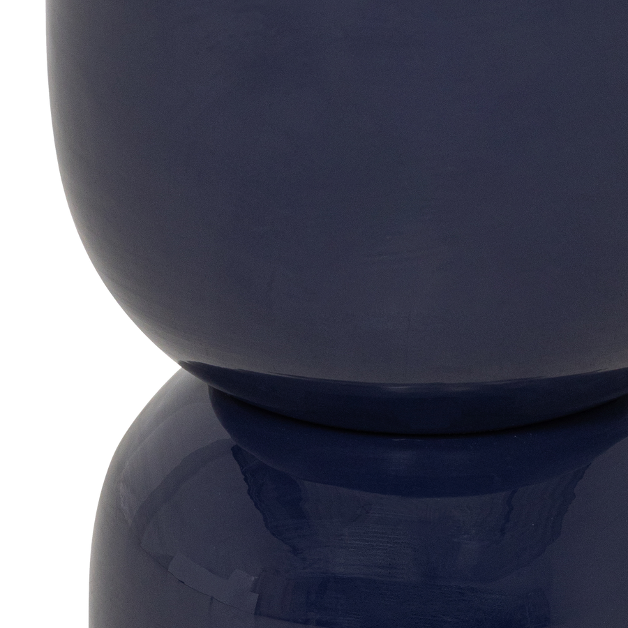 Hekla bijzettafel metaal donkerblauw