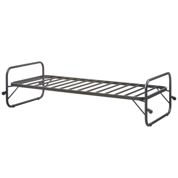 Lucy eenpersoons onderschuifbed metaal zwart 90 x 200 cm