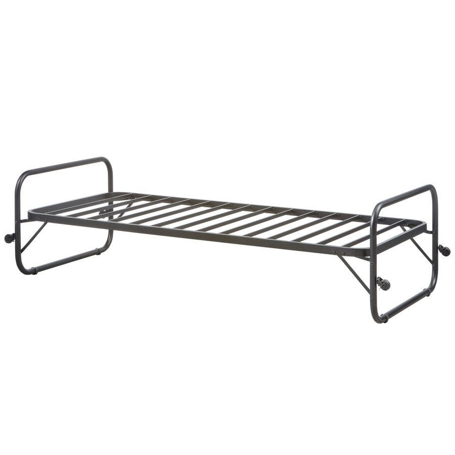 Lucy eenpersoons onderschuifbed metaal zwart 90 x 200 cm