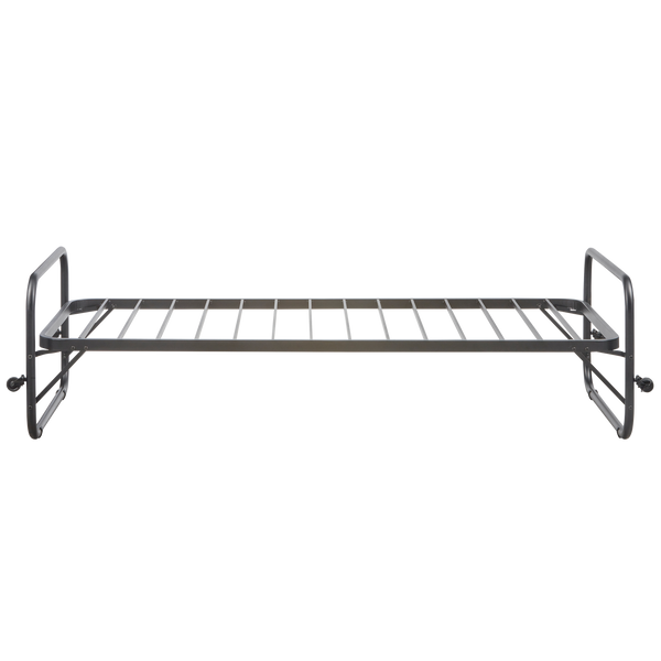 Lucy eenpersoons onderschuifbed metaal zwart 90 x 200 cm