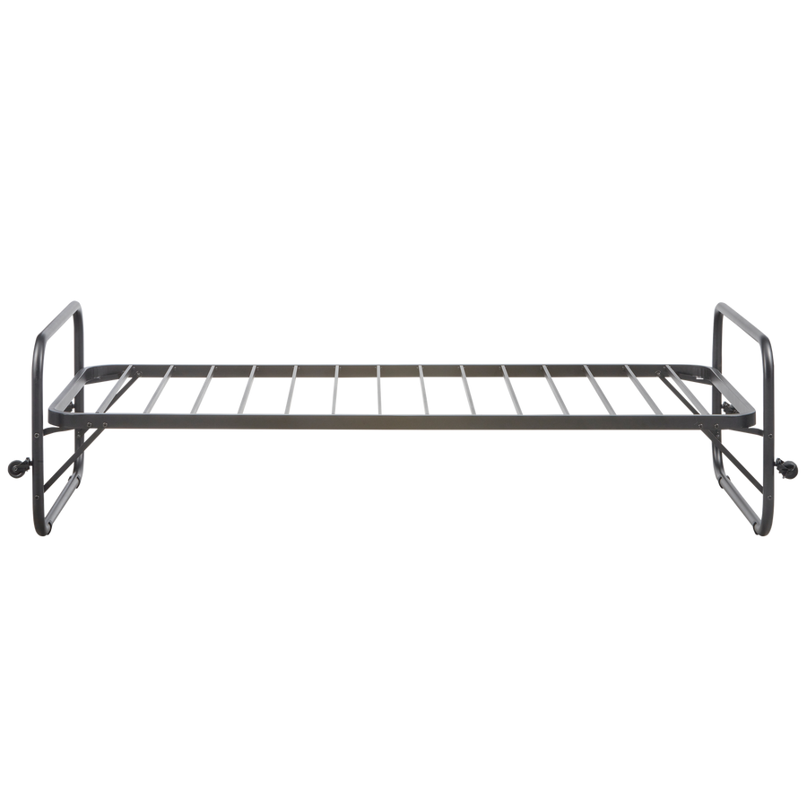 Lucy eenpersoons onderschuifbed metaal zwart 90 x 200 cm