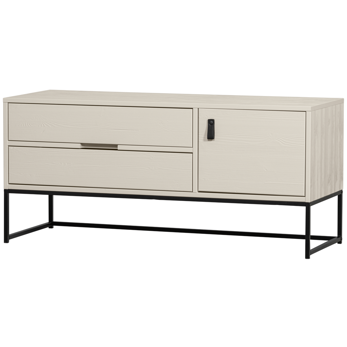 Silas tv-meubel 120 cm grenen dust