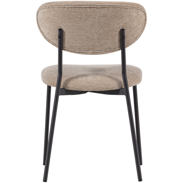 Kjeld eetkamerstoel chenille structuur naturel (set of 2)