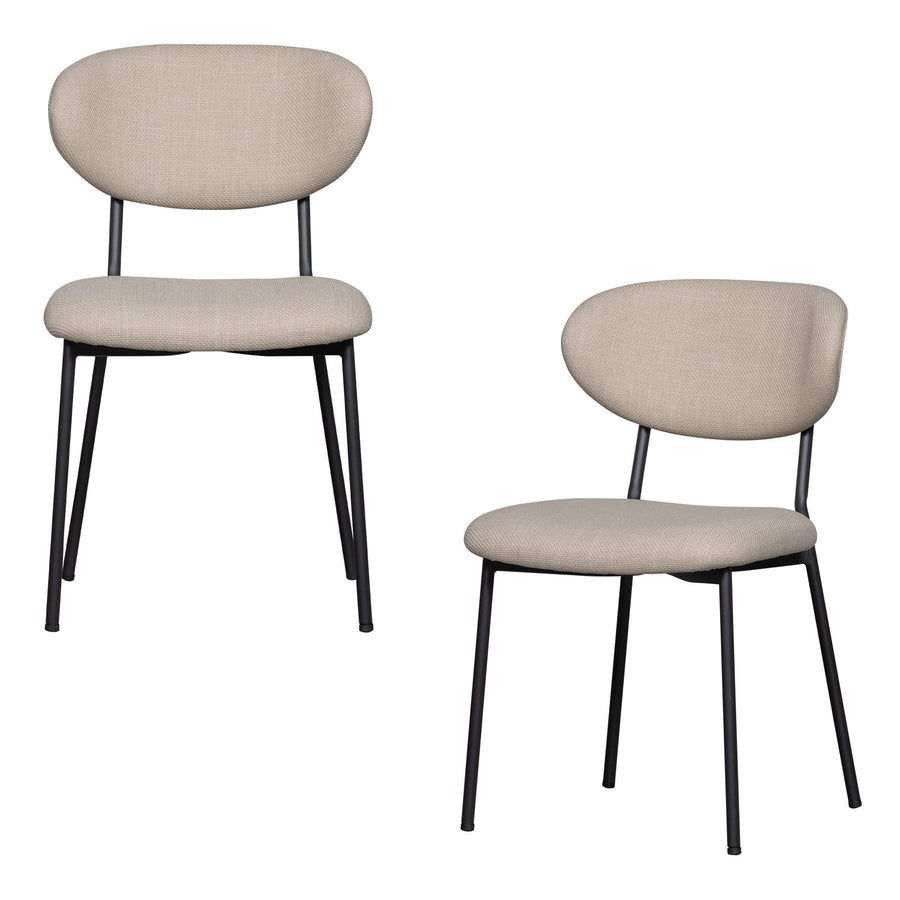 KJELD EETKAMERSTOEL NATUREL (set of 2)