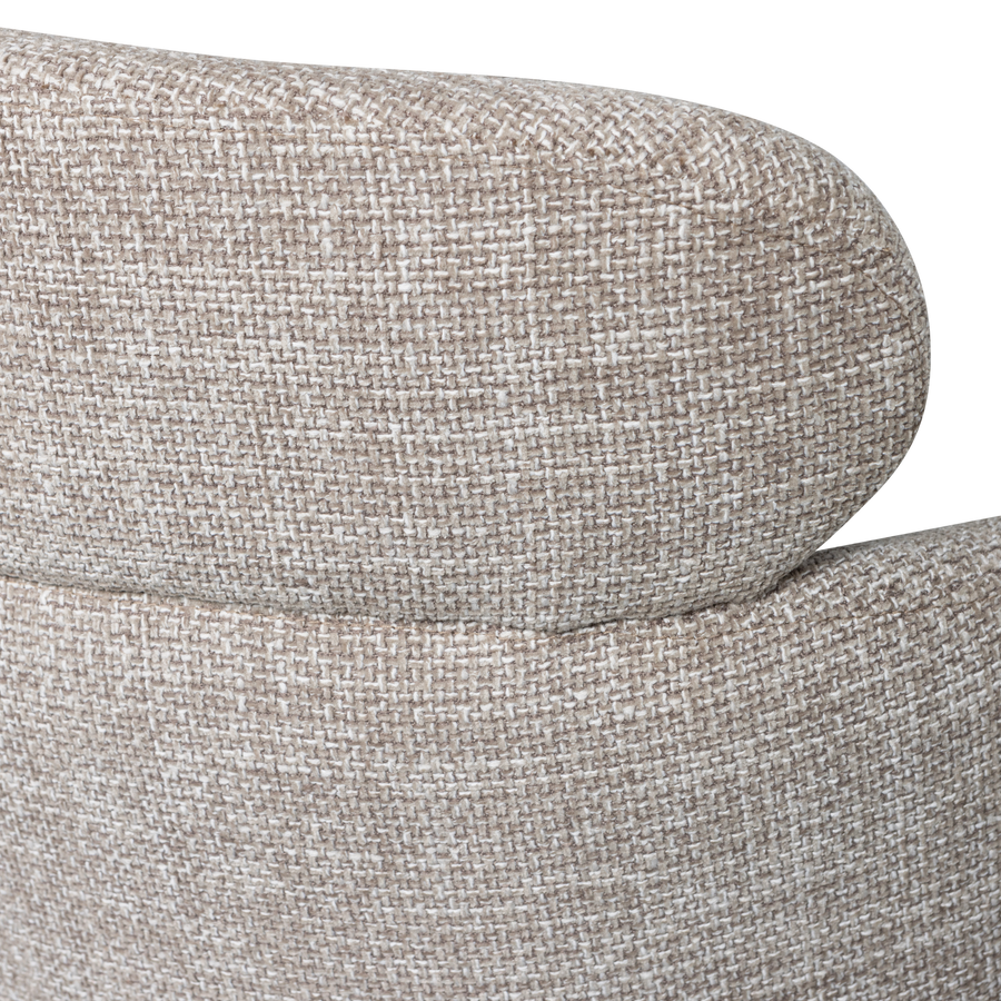 FENNE DRAAIBARE EETKAMERSTOEL GEWEVEN STOF NATUREL (set of 2)