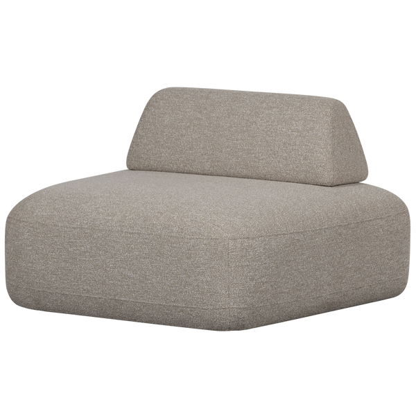 STERCK FAUTEUIL MET VERPLAATSBARE RUGLEUNING BOUCLE NATUREL