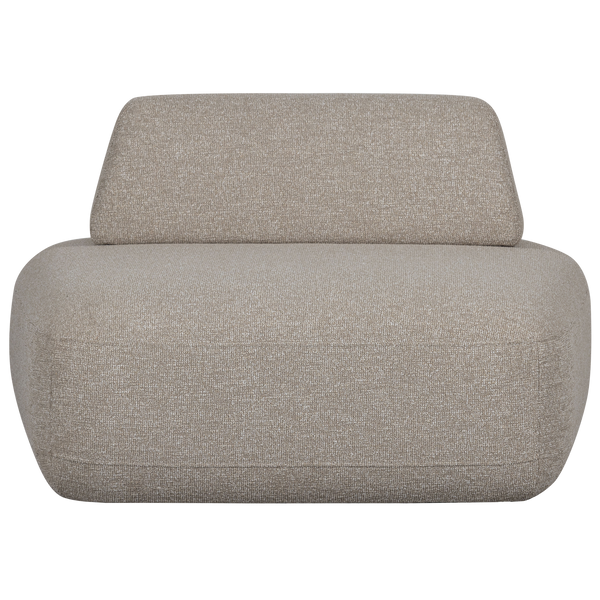 STERCK FAUTEUIL MET VERPLAATSBARE RUGLEUNING BOUCLE NATUREL