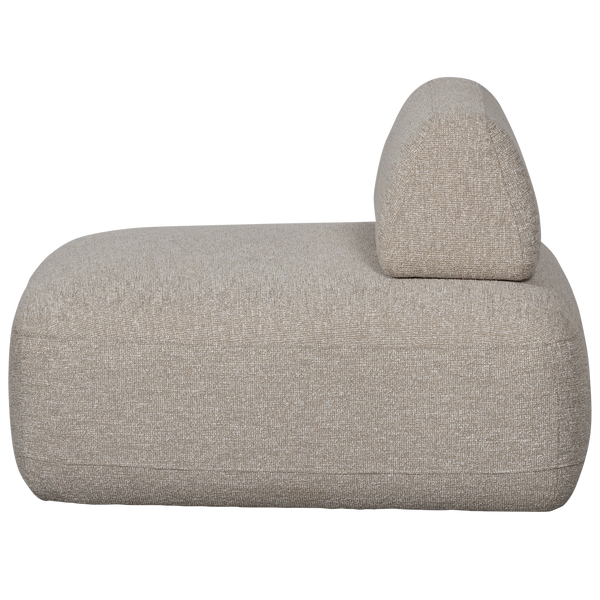 STERCK FAUTEUIL MET VERPLAATSBARE RUGLEUNING BOUCLE NATUREL