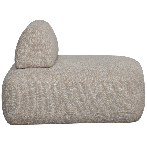 STERCK FAUTEUIL MET VERPLAATSBARE RUGLEUNING BOUCLE NATUREL