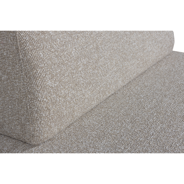 STERCK FAUTEUIL MET VERPLAATSBARE RUGLEUNING BOUCLE NATUREL