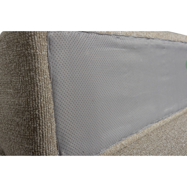 STERCK FAUTEUIL MET VERPLAATSBARE RUGLEUNING BOUCLE NATUREL