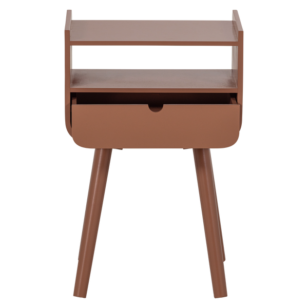 NILS NACHTKASTJE/BIJZETTAFEL HOUT OUDROZE [fsc]