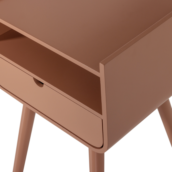 NILS NACHTKASTJE/BIJZETTAFEL HOUT OUDROZE [fsc]